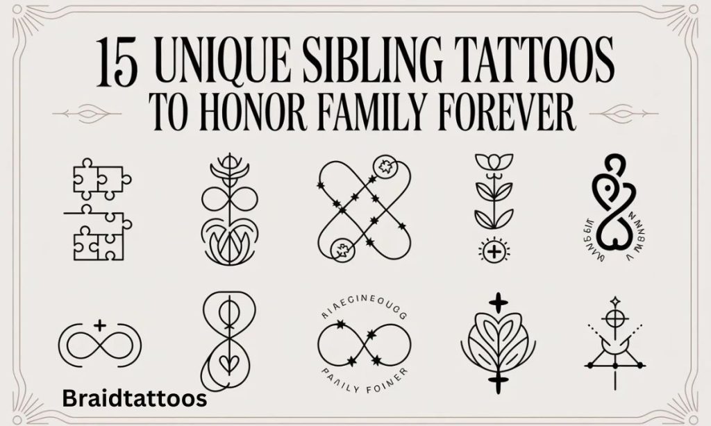 15 Unique Sibling Tattoos to Honor Family Forever