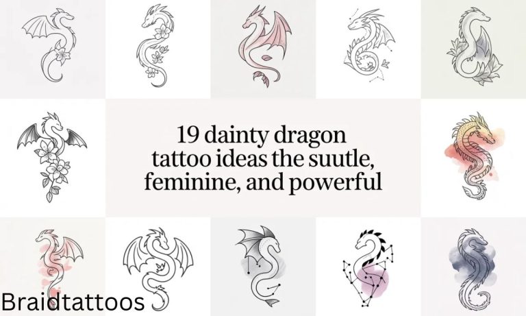 19 Dainty Dragon Tattoo Ideas That Are Subtle, Feminine, and Powerful